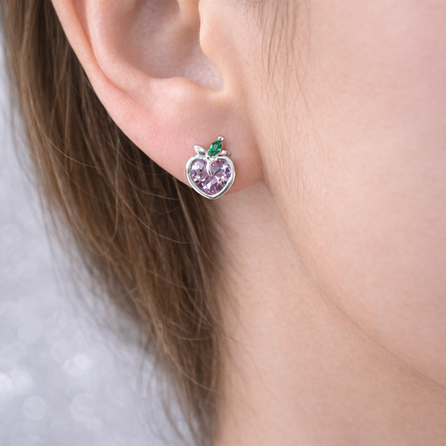 Aro con Tope de Manzana Circones - Plata 925