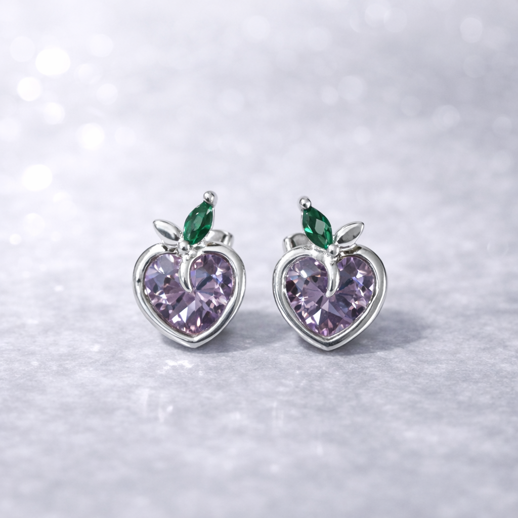 Aro con Tope de Manzana Circones - Plata 925